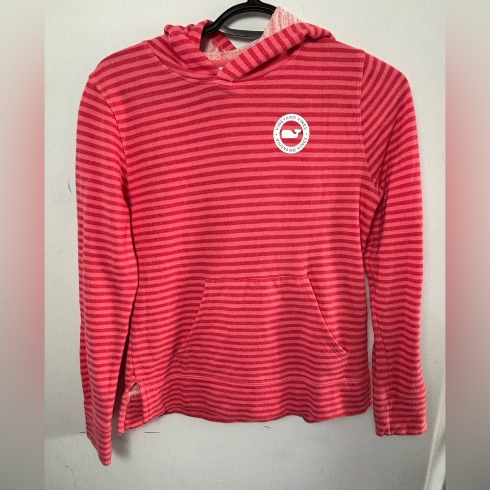 Vineyard Vines Girls Youth Sz 14 hoodie sweater pullover stripes - Picture 4 of 4